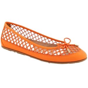 Aerosoles Palma Round Toe Ballet Flats.In Orange....size 7.5